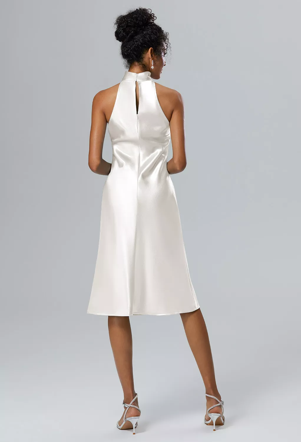 AW Mujigea Ivory  Cocktail Wedding Guest Dresses